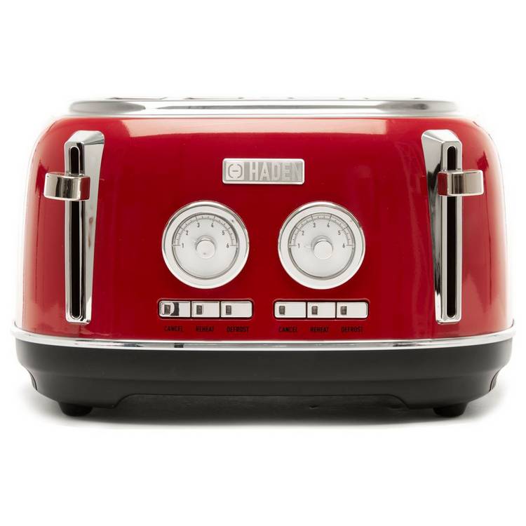Haden 199386 Jersey 4 Slice Toaster - Red 0