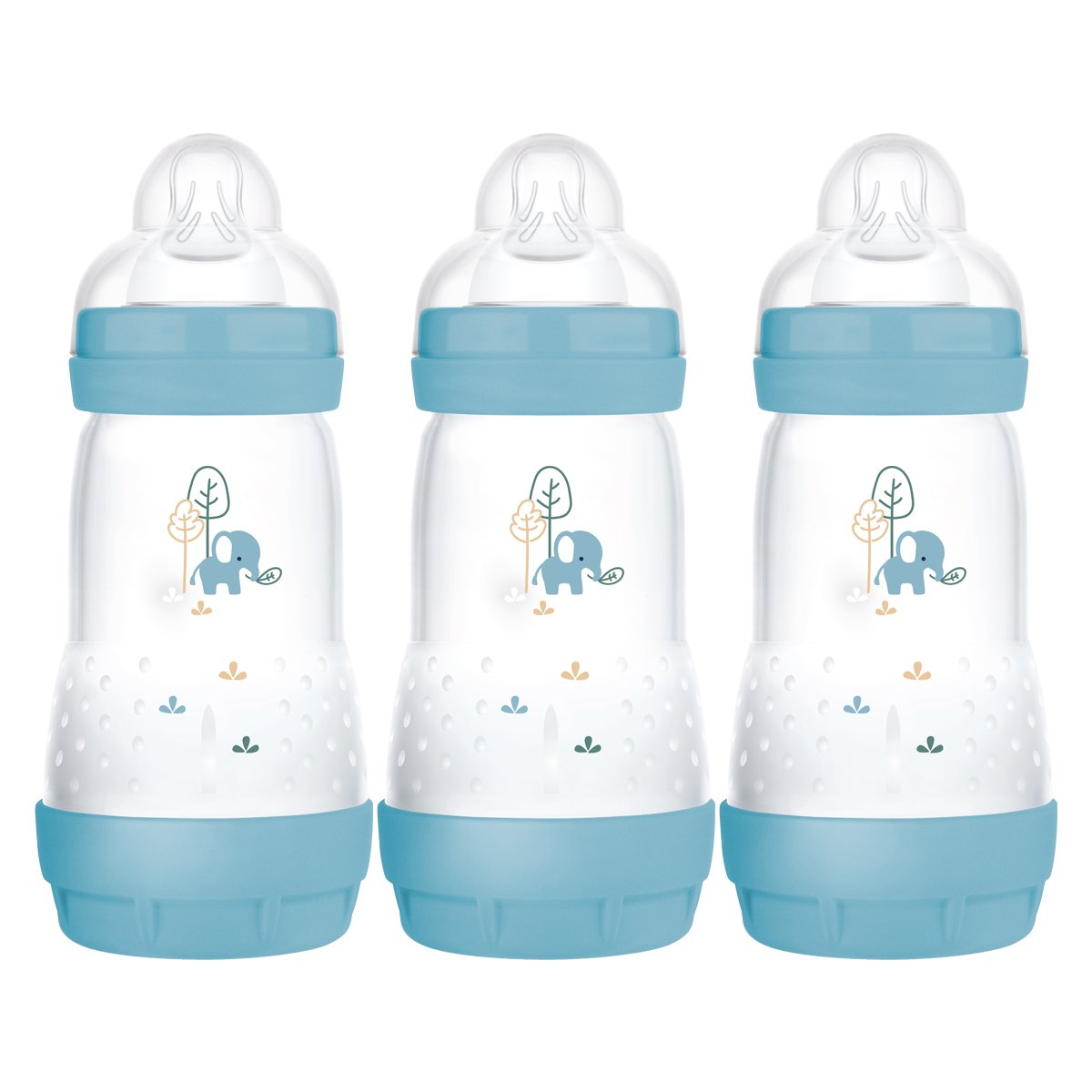 MAM Easy Start Anti-Colic 260ml Bottle 3 Pack - Blue