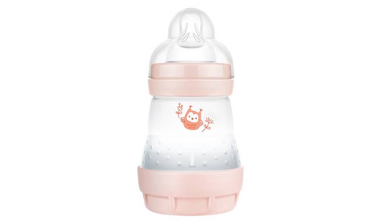 MAM Feeding bottles First bottle 260ml •anti-colic flow teat 1 months 0+  Pink