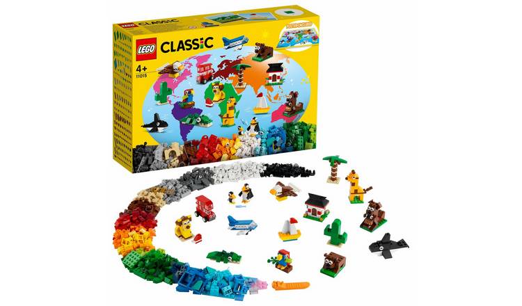 LEGO Classic 4+ Around the World Building Bricks Set 11015