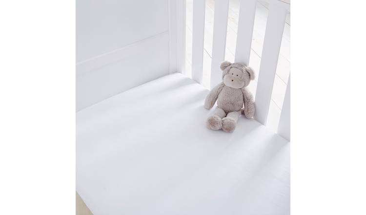 Silentnight Kids White Cot Cotton Fitted Sheets