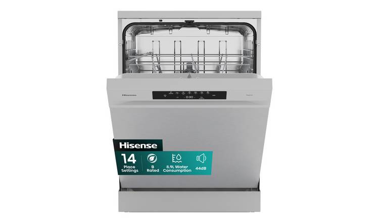 Hisense HS642B90X Full Size Dishwasher - Stainless Steel