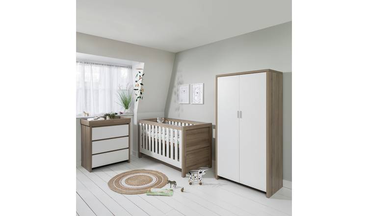 Tutti Bambini Modena 3 Piece Furniture Pack - White Oak