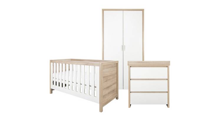 Buy Tutti Bambini Modena 3 Piece Furniture Pack - White Oak | Nursery ...