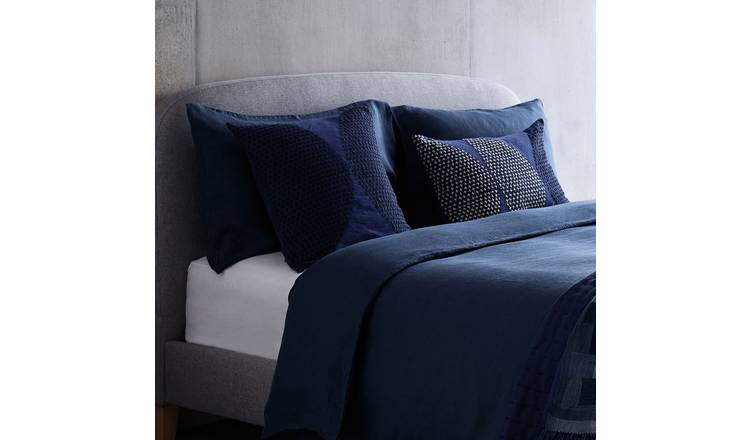 Buy Habitat Linen Petrol Blue Bedding Set Super King Duvet Cover Sets Argos