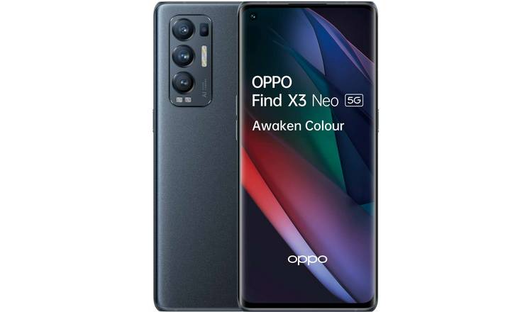 SIM Free OPPO Find X3 Neo 5G 256GB Mobile Phone - Black