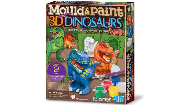 4M Mould & Paint 3D Dinosaurs - 5 Years +