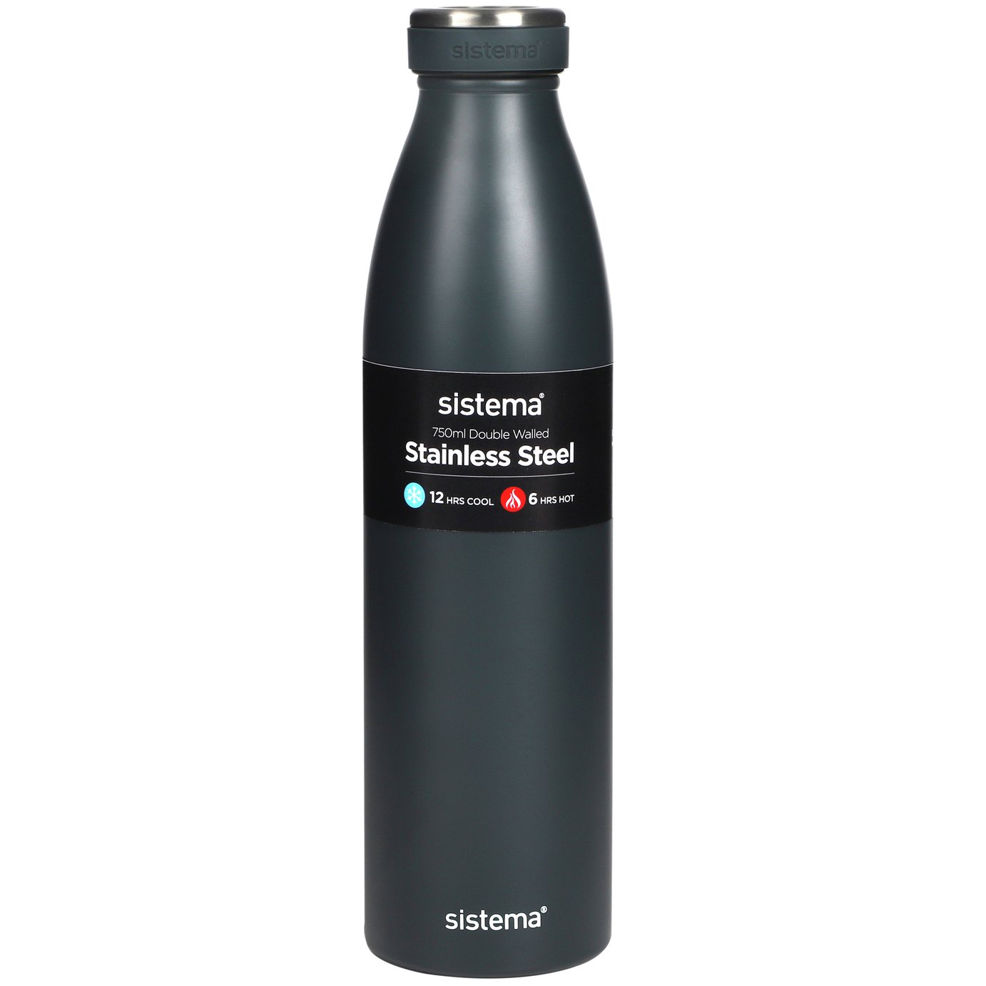 Sistema Hydrate Multicolour Stainless Steel Bottle - 750ml