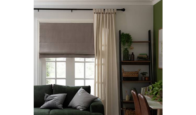 Buy Habitat Plain Blackout Roman Blind - Cloud Grey - 3ft | Blinds | Argos