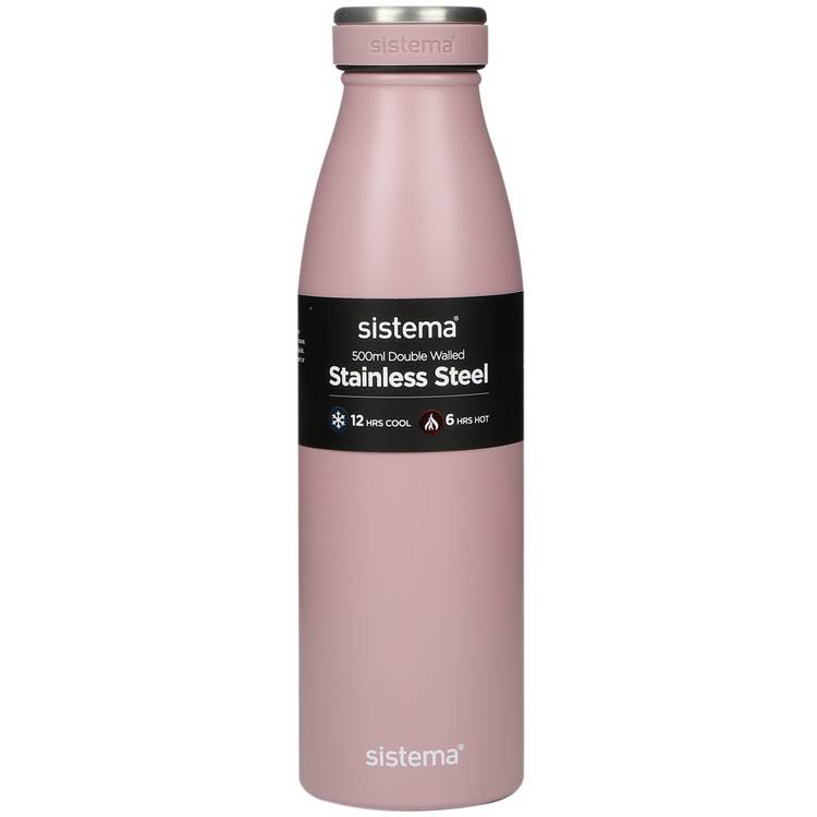 Sistema Hydrate Multicolour Stainless Steel Bottle - 500ml 0