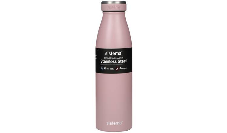 Sistema Hydrate Multicolour Stainless Steel Bottle - 500ml