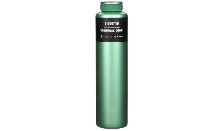 Sistema Hydrate Multicolour Stainless Steel Bottle - 600ml