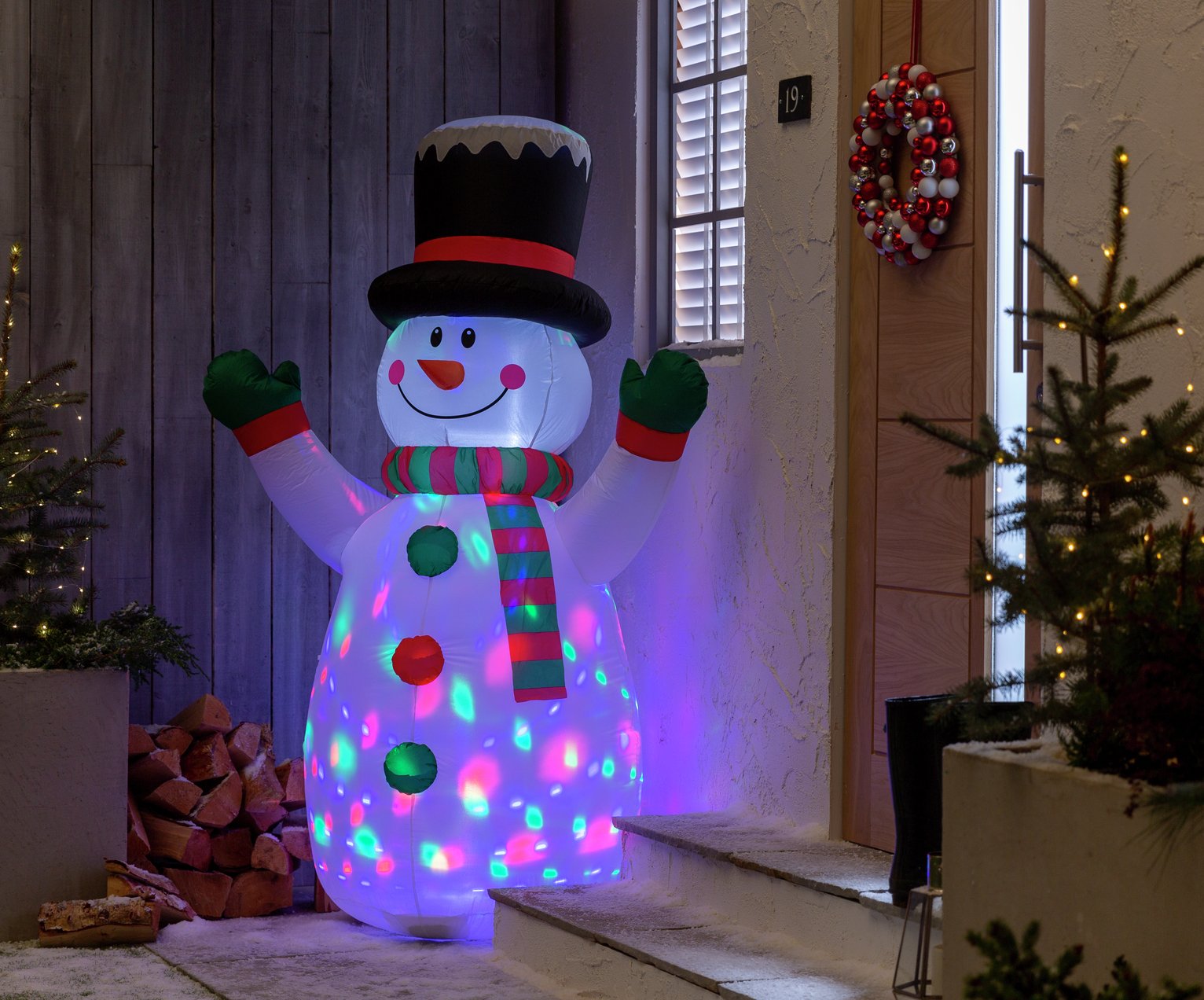 Argos Home Inflatable Snowman Christmas Decoration
