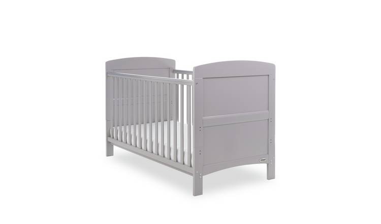 Buy Obaby Grace Baby Cot Bed with Mattress Warm Grey Argos