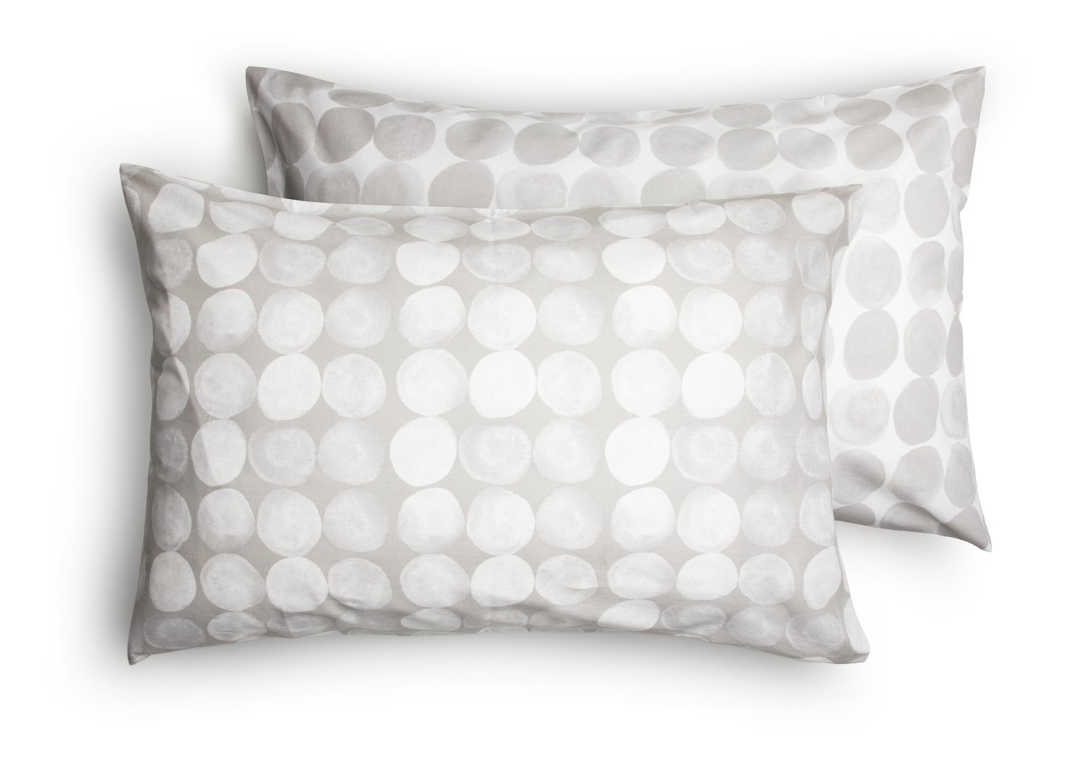 Habitat Spot Standard Pillowcase Pair - Grey