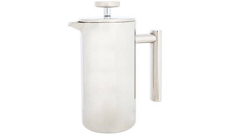 Habitat 3 Cup Double Walled 350ml Cafetiere - Silver