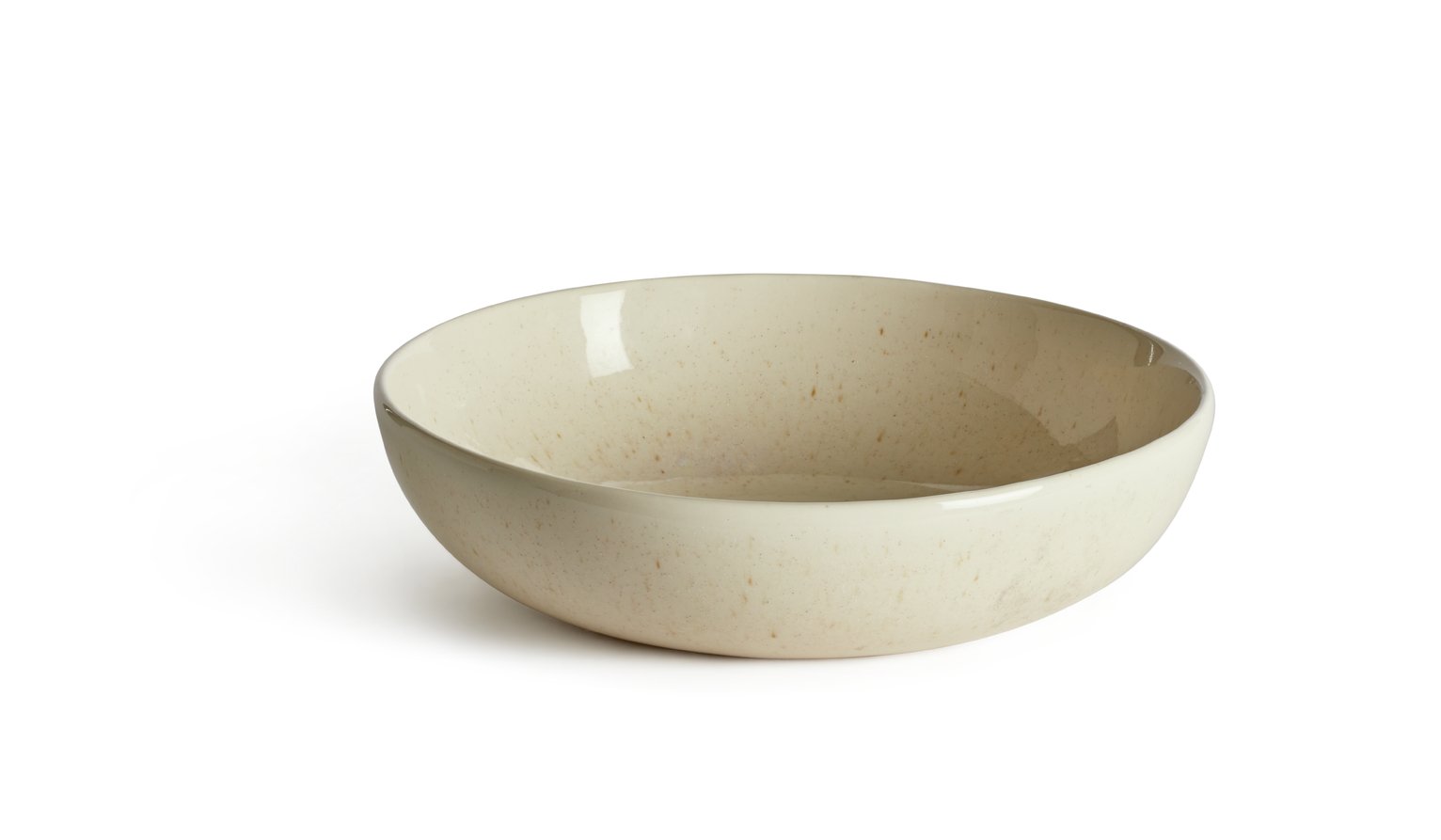 Habitat Evora Speckled Salad Bowl - Natural