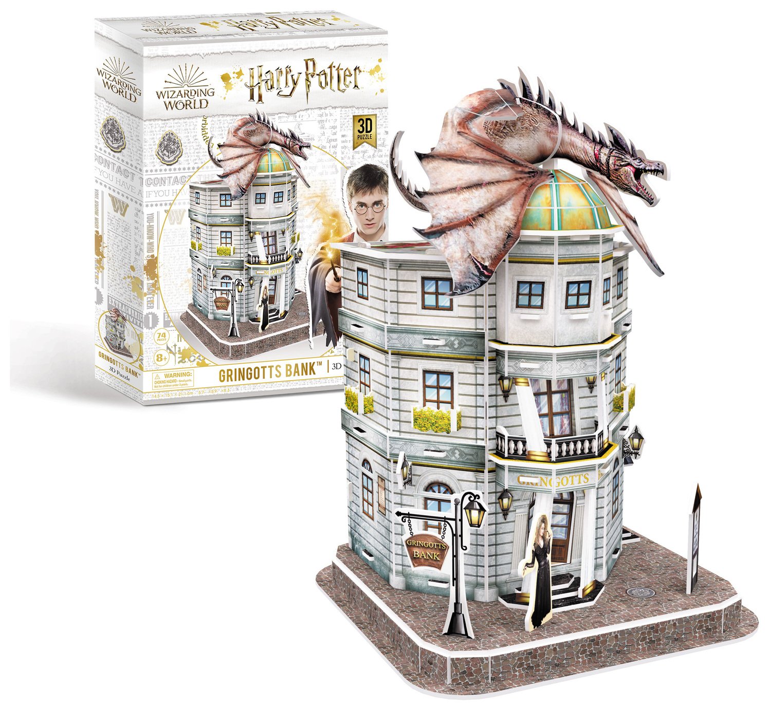 Harry Potter Diagon Ally Gringotts Bank 3D Model Kit Puzzle