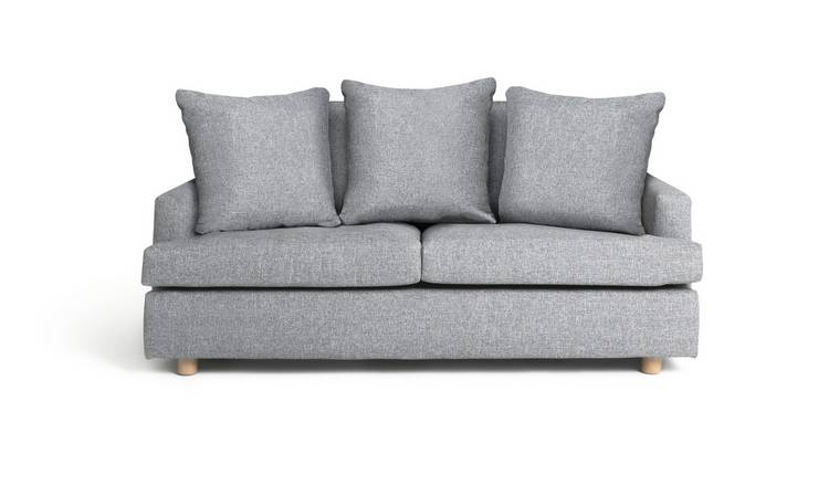 Habitat Lana 2 Seater Fabric Sofa with Cushion - Grey
