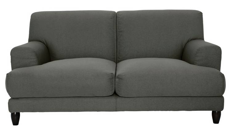 Habitat Askem 2 Seater Fabric Sofa - Charcoal