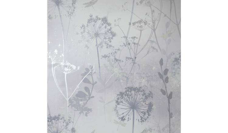 Arthouse Damselfly Silver Wallpaper