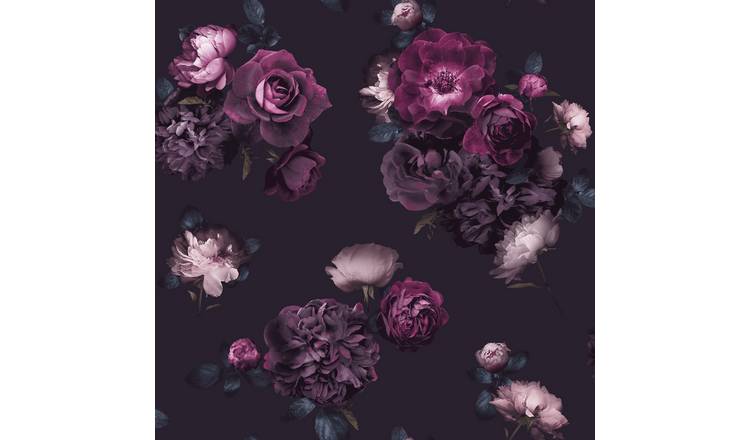 Arthouse Euphoria Plum Purple Wallpaper