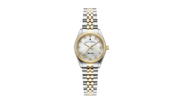 Jacques Du Manoir Ladies Two Tone Stainless Steel Bracelet Watch