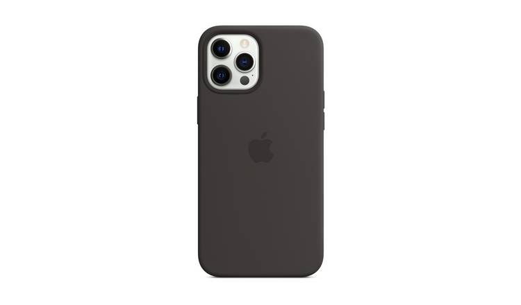 Apple iPhone 12 Pro Max Silicone MagSafe Phone Case- Black