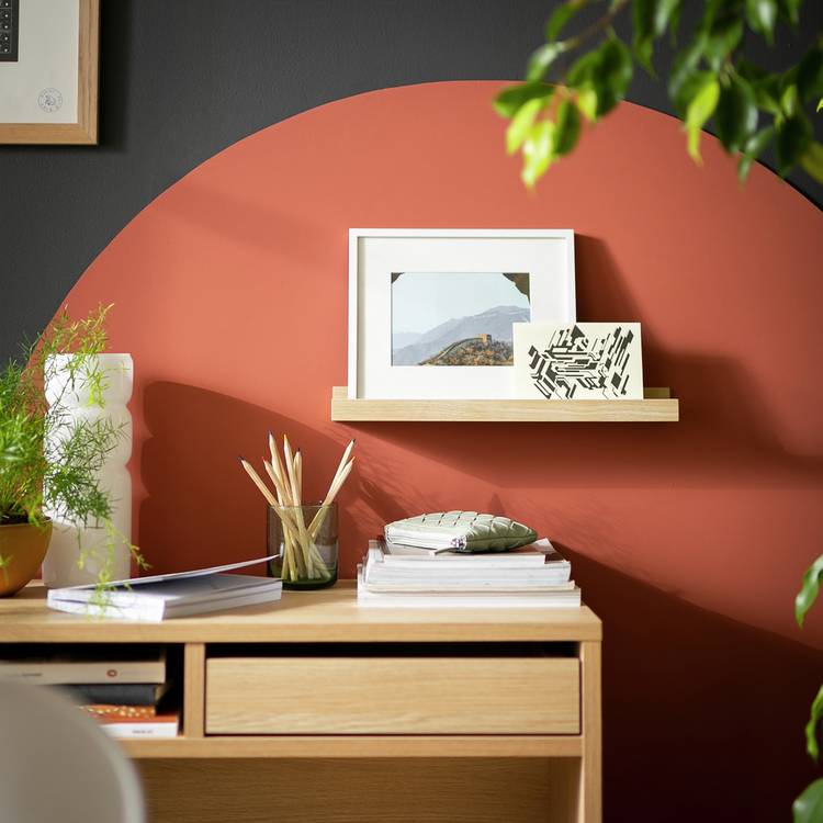 Habitat Jak 40cm Picture Rail - Light Oak Effect 0
