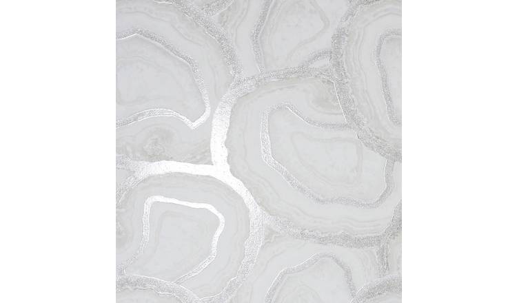 Arthouse Agate Soft White Wallpaper