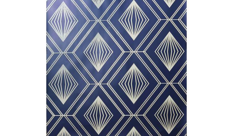 Arthouse Glitter Diamond Navy Blue Wallpaper