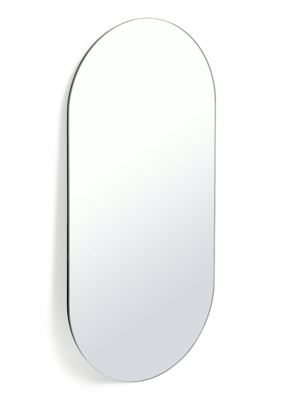 Habitat Pill Shape Rimless Wall Mirror