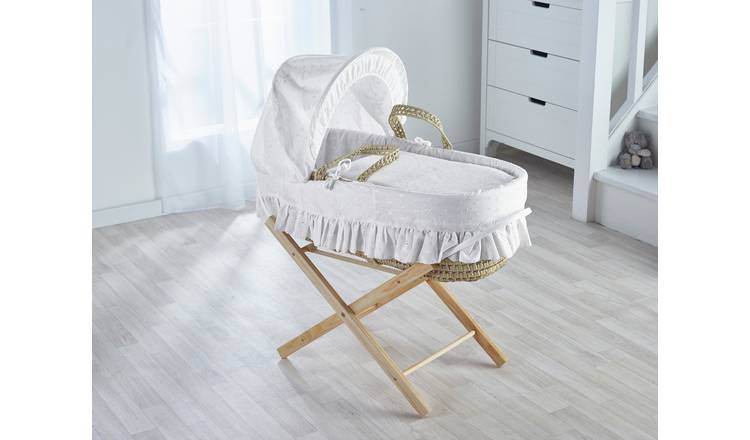 Buy Kinder Valley Broderie Anglaise Palm Folding Basket Cribs and moses baskets Argos