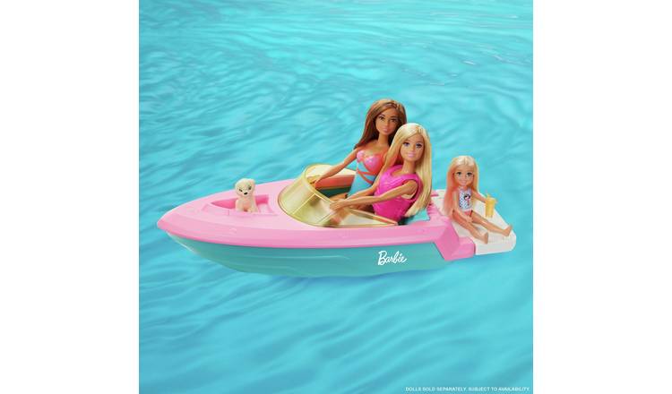 Buy Barbie Boat with Puppy Figure playset | Doll accessories | Argos