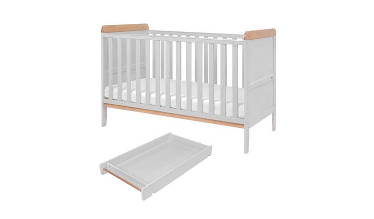 Buy Tutti Bambini Rio Cot Bed Changer and Mattress Grey Cots and cot beds Argos