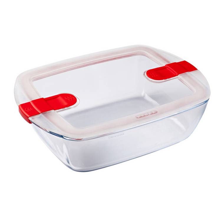 Pyrex Cook & Heat 2.6 Litre Rectangular Glass Dish 0