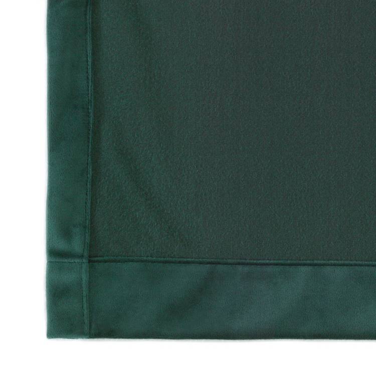 Habitat Plain Matt Velvet Eyelet Curtains - Emerald 0