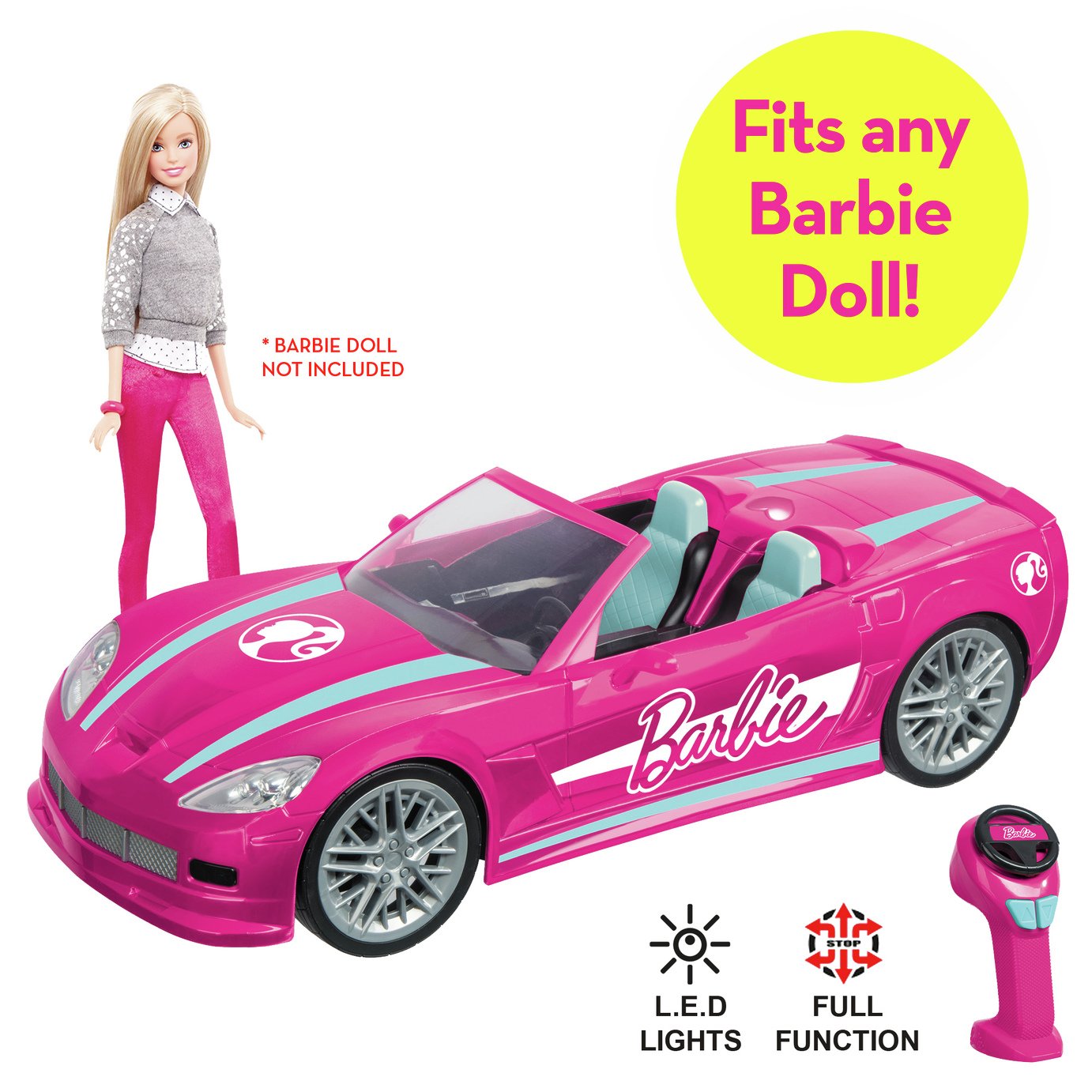 barbie remote control car argos