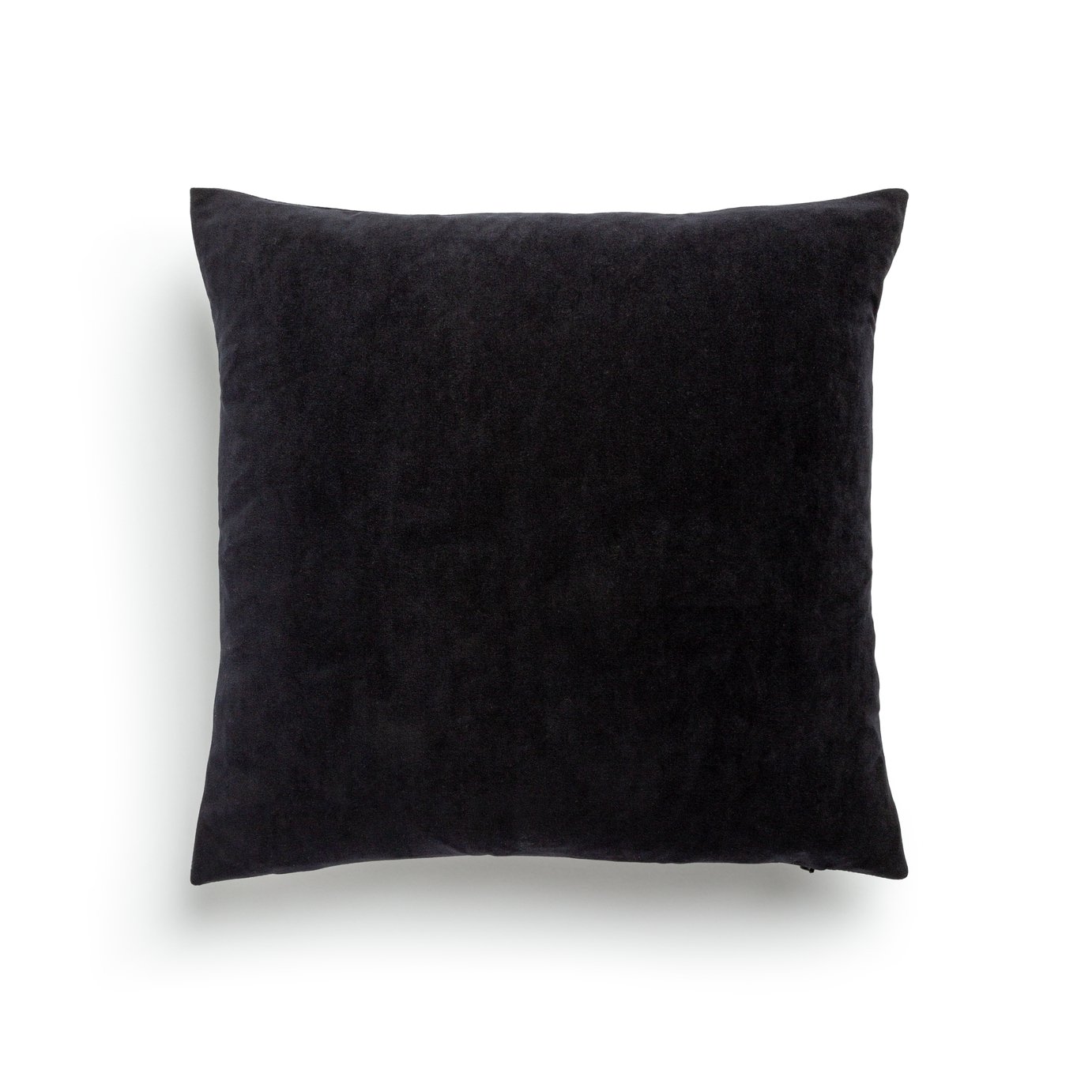 Habitat Matte Velour Plain Cushion - Black - 43x43cm