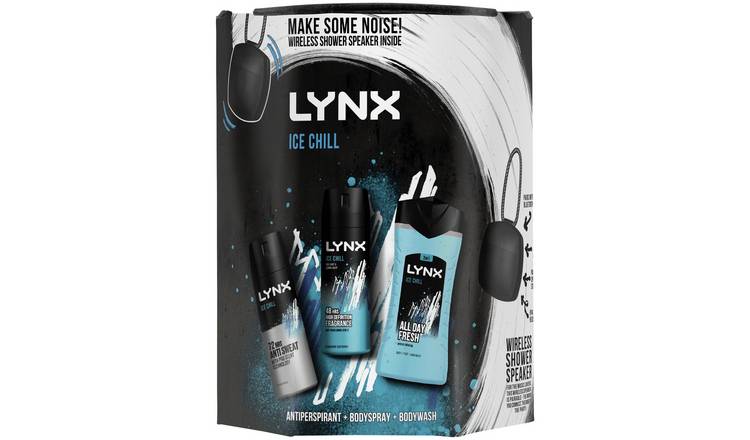 Lynx Ice Chill Trio & Shower Speaker Gift Set 