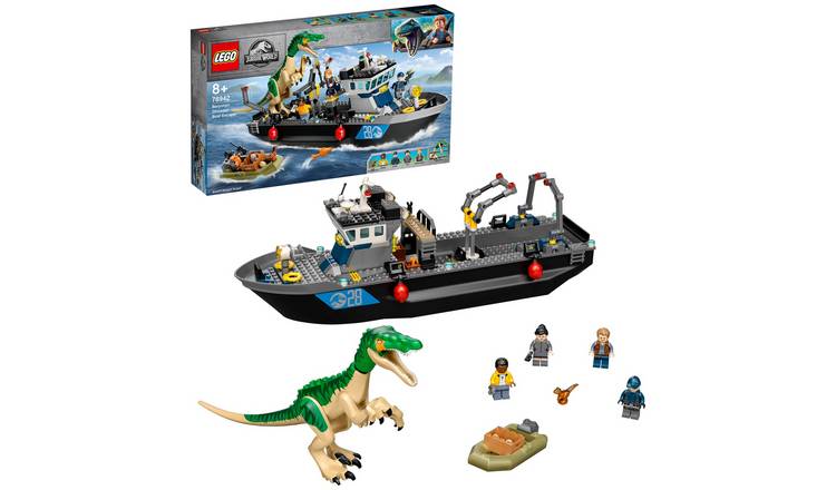 Buy Lego Jurassic World Baryonyx Dinosaur Boat Escape Toy 76942 