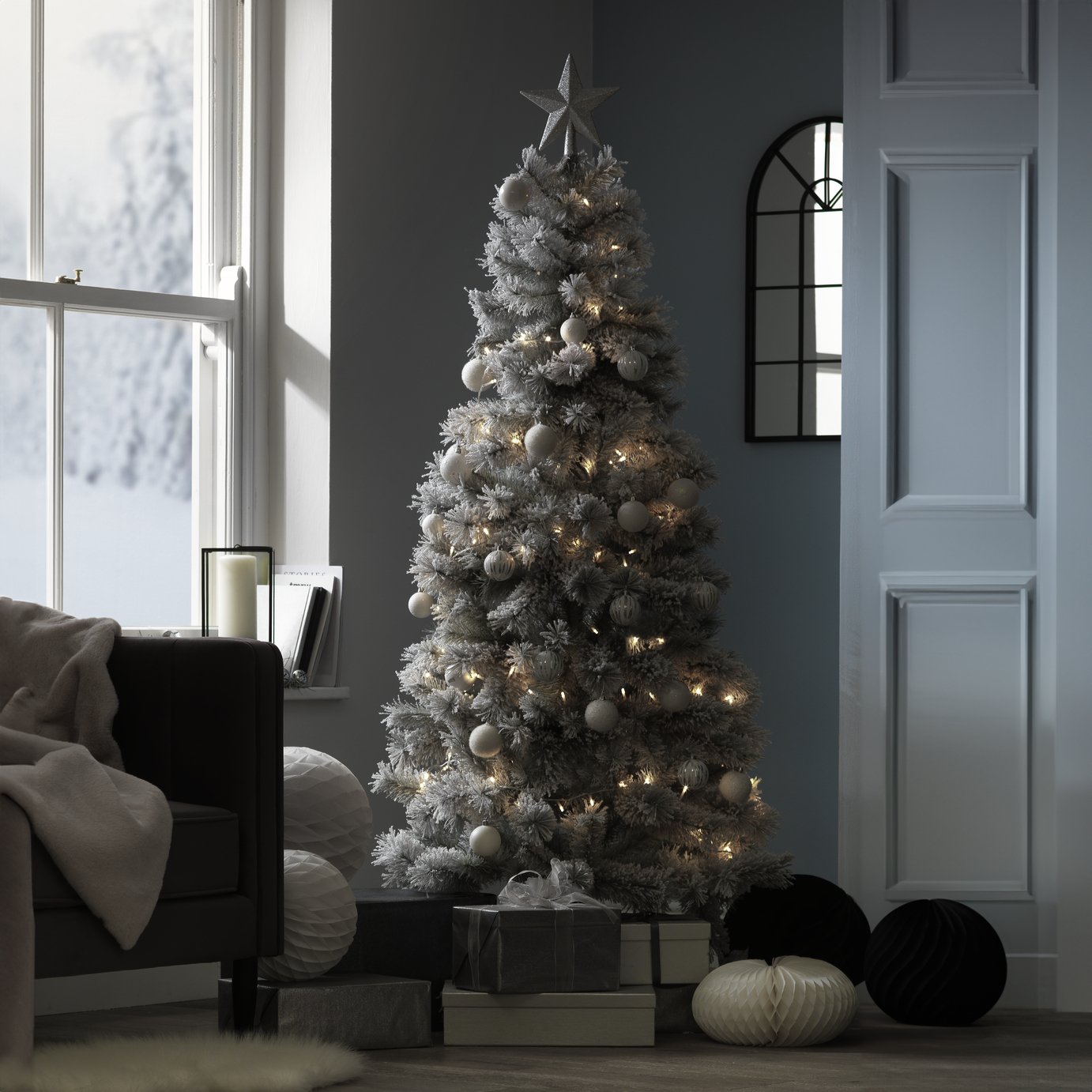 Habitat 6ft Cashmere Christmas Tree - Grey