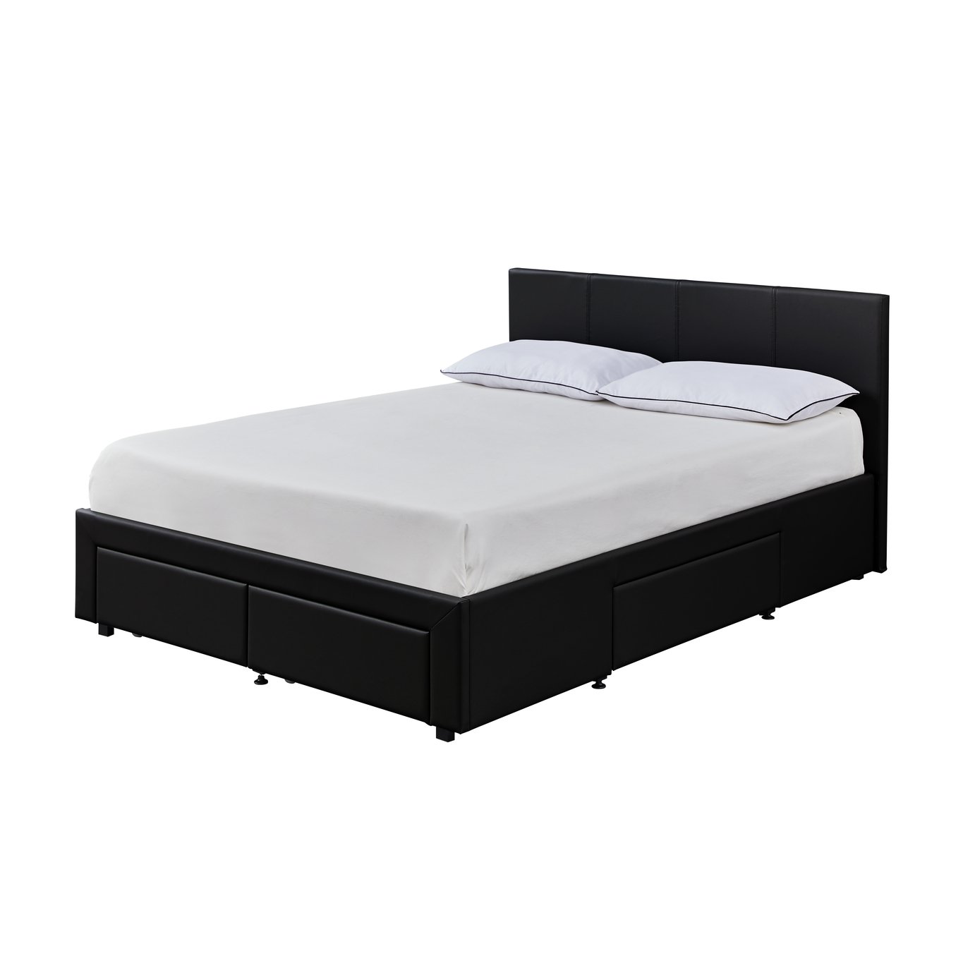 Argos Home Lavendon 4 Drawer Double Bed Frame - Black