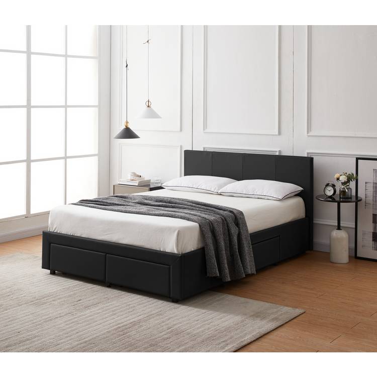 Argos Home Lavendon 4 Drawer Double Bed Frame - Black 0