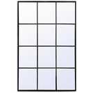 Buy Habitat Rectangular Window Mirror - Black - 120x80cm | Wall mirrors ...