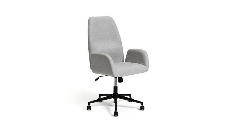 Buy Habitat Clarice Fabric Office Chair - Grey | Office chairs | Argos