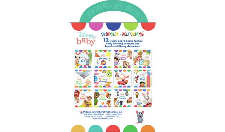 Disney Baby - My First Library 12 Board Book Block Set - By