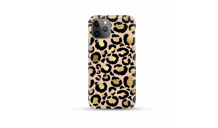 Coconut Lane iPhone X/XS Gold Leopard Phone Case