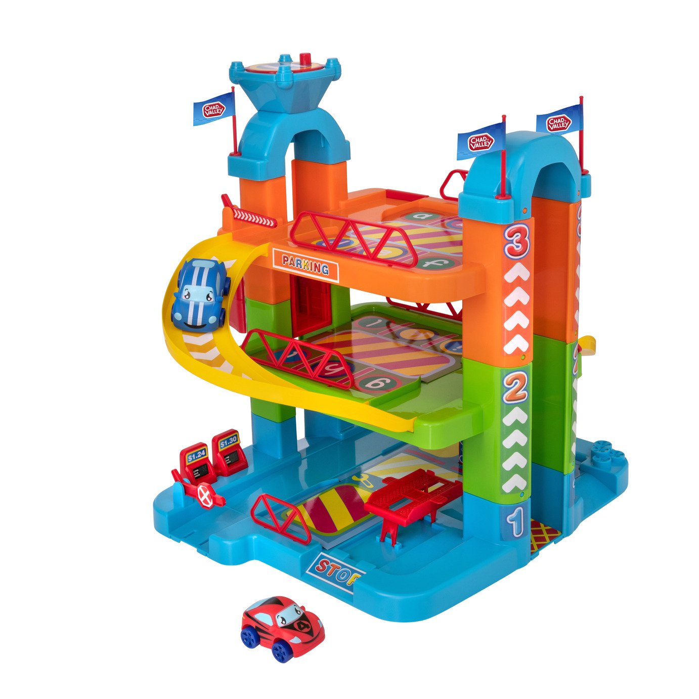 Chad Valley 3 Level Garage with 2 Free-wheeling Cars review