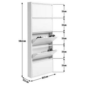 Buy Habitat Daxton 5 Shelf Metal Shoe Storage White Shoe storage Argos